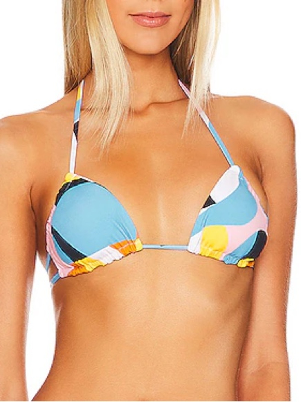 Maaji Reversible Geo Triangle Bikini Top, NEW